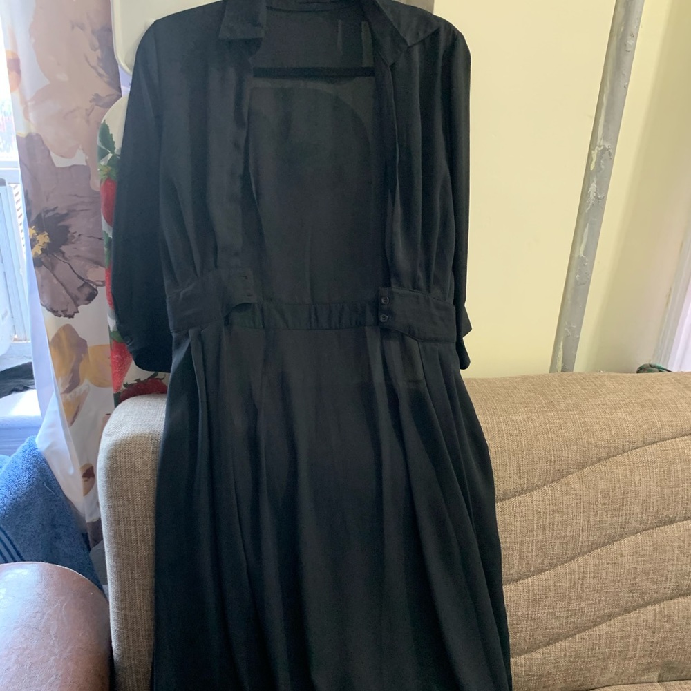 Boohoo Black Duster